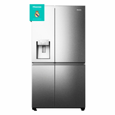 Frigorífico Americano Hisense RS818N4IIE1 Inox - >600 L, No Frost, Doble Circuito de Frío y WiFi